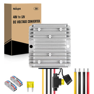 48V to 12V 20A 240W Voltage Converter Nilight