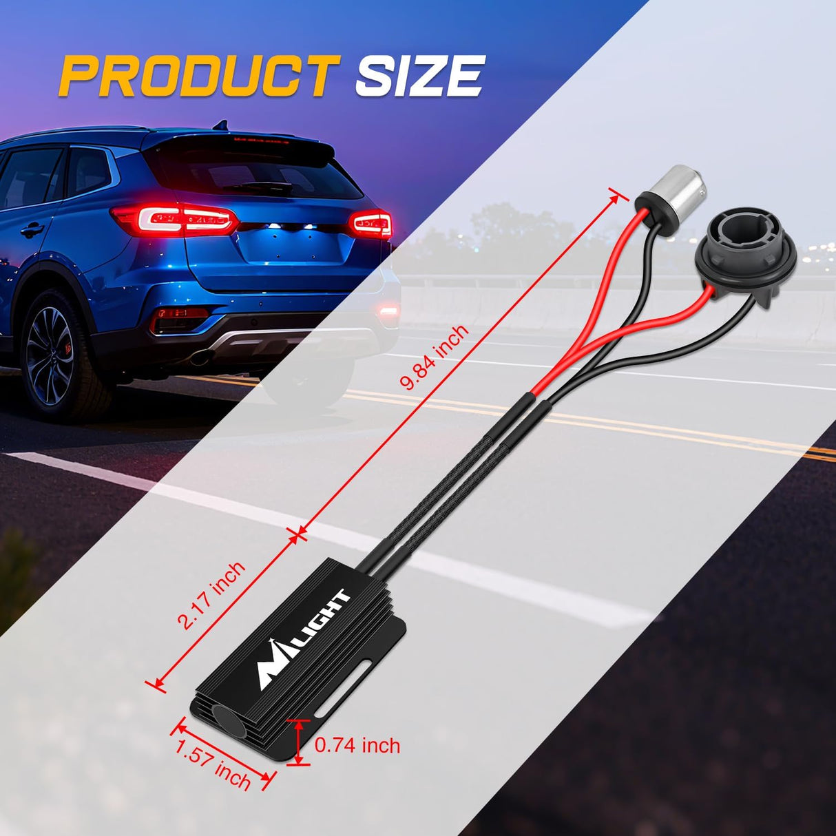 1156P LED CANbus Decoder Turn Signal Anti-Flicker Resistor | Helps Reduce Hyper Flash, Flickering and Dashboard Error Warnings, Pack of 2