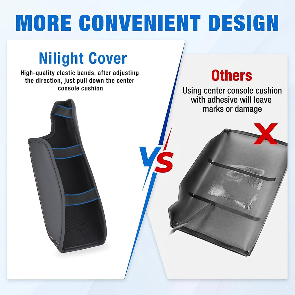 Center Console Cover for Subaru Crosstrek Impreza 2017-2023 Armrest | Premium Nappa Leather Armrest Cover for Car Waterproof Center Console Pad Protector Anti-Scratch Arm Rest Box Cover, Black