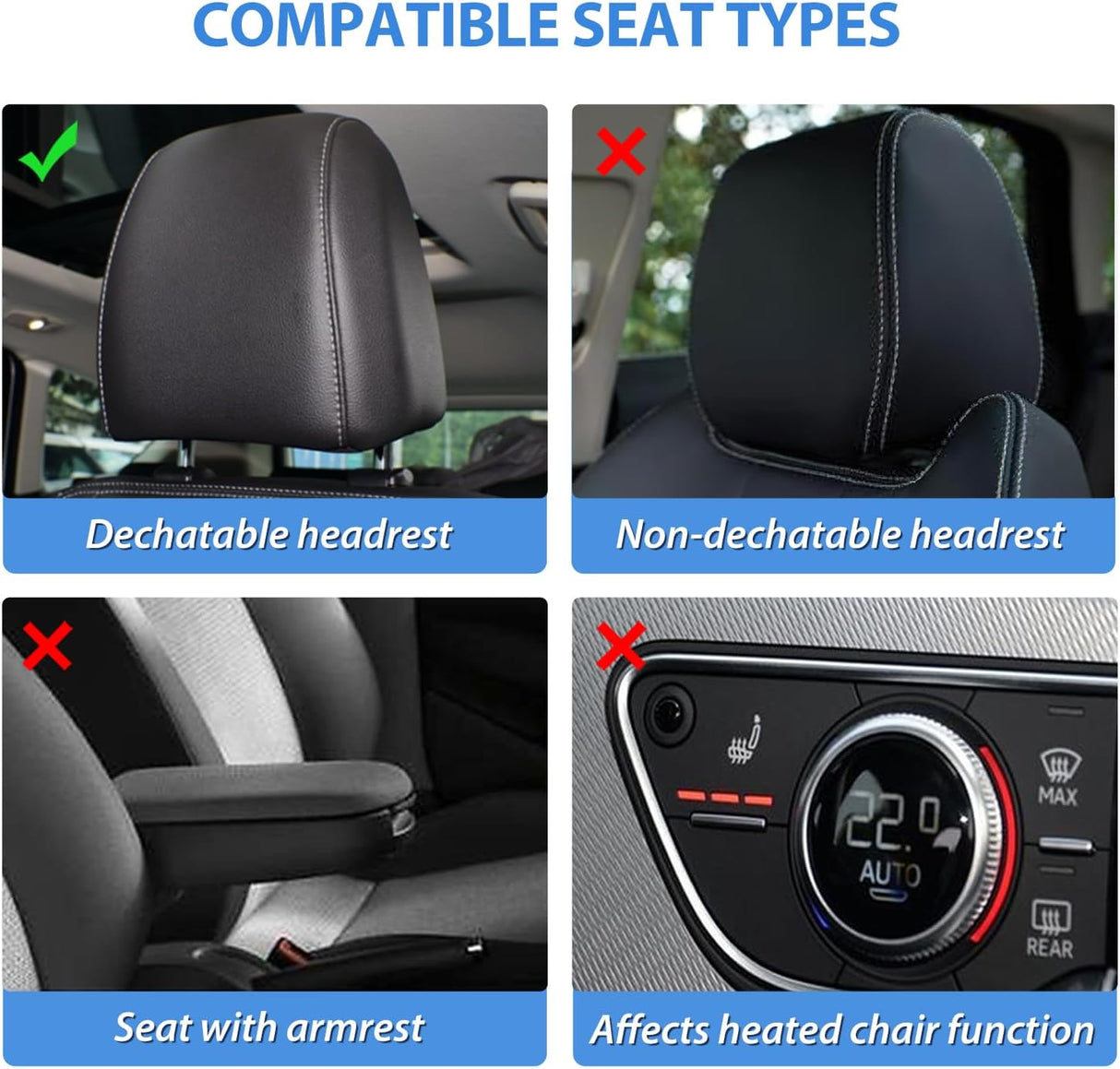 2009-2024 Dodge Ram 1500 2010-2024 Ram 2500 3500 Front Seat Covers Nilight