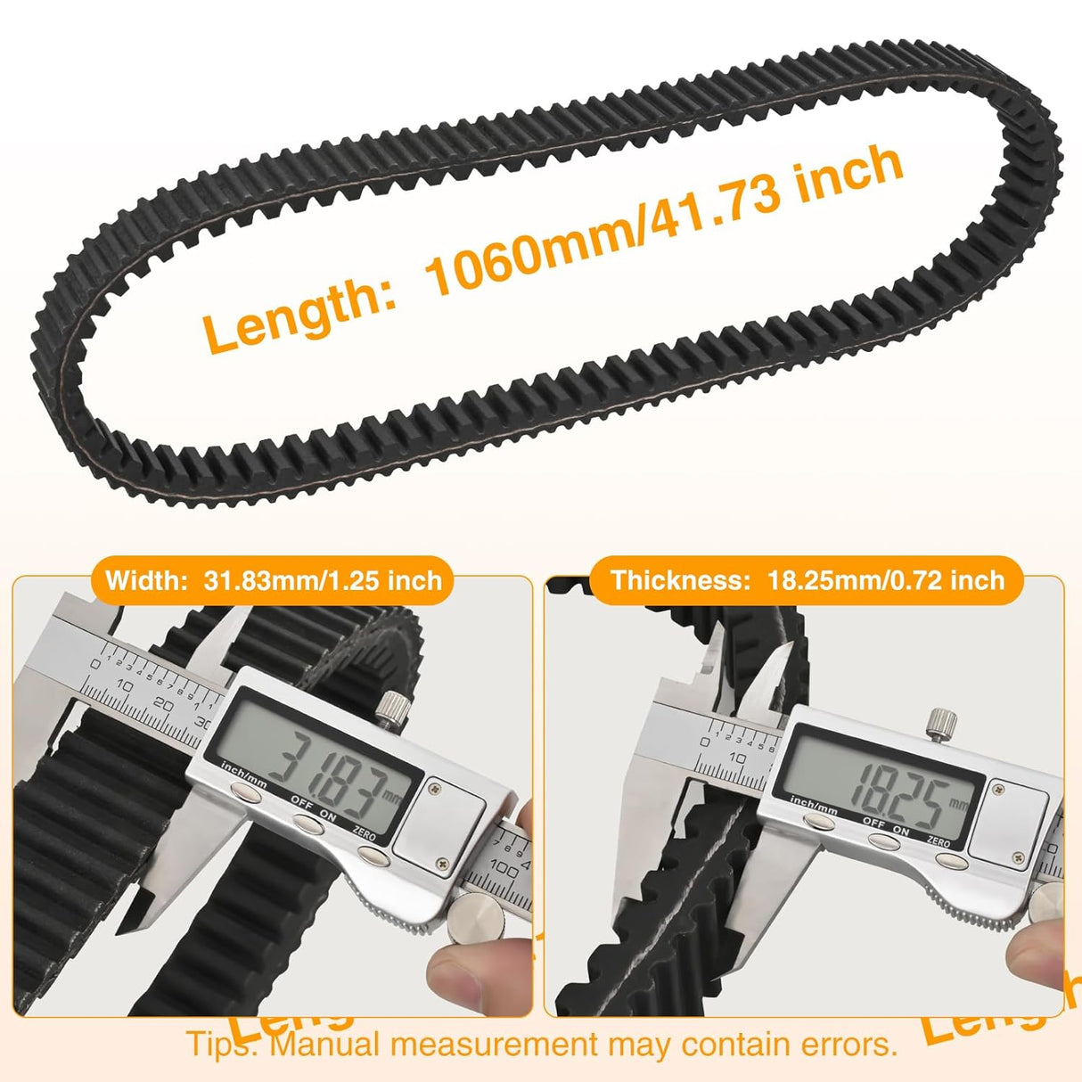 3211218 Drive Belt Fit for Polaris Ranger 1000 Crew 1000 2020 2021-2025 Pro XD Crew 570 SP Compatible with Northstar Premium Winter Prep EPS Heavy Duty Aramid Extreme Badass CVT Belts, 1 Pack