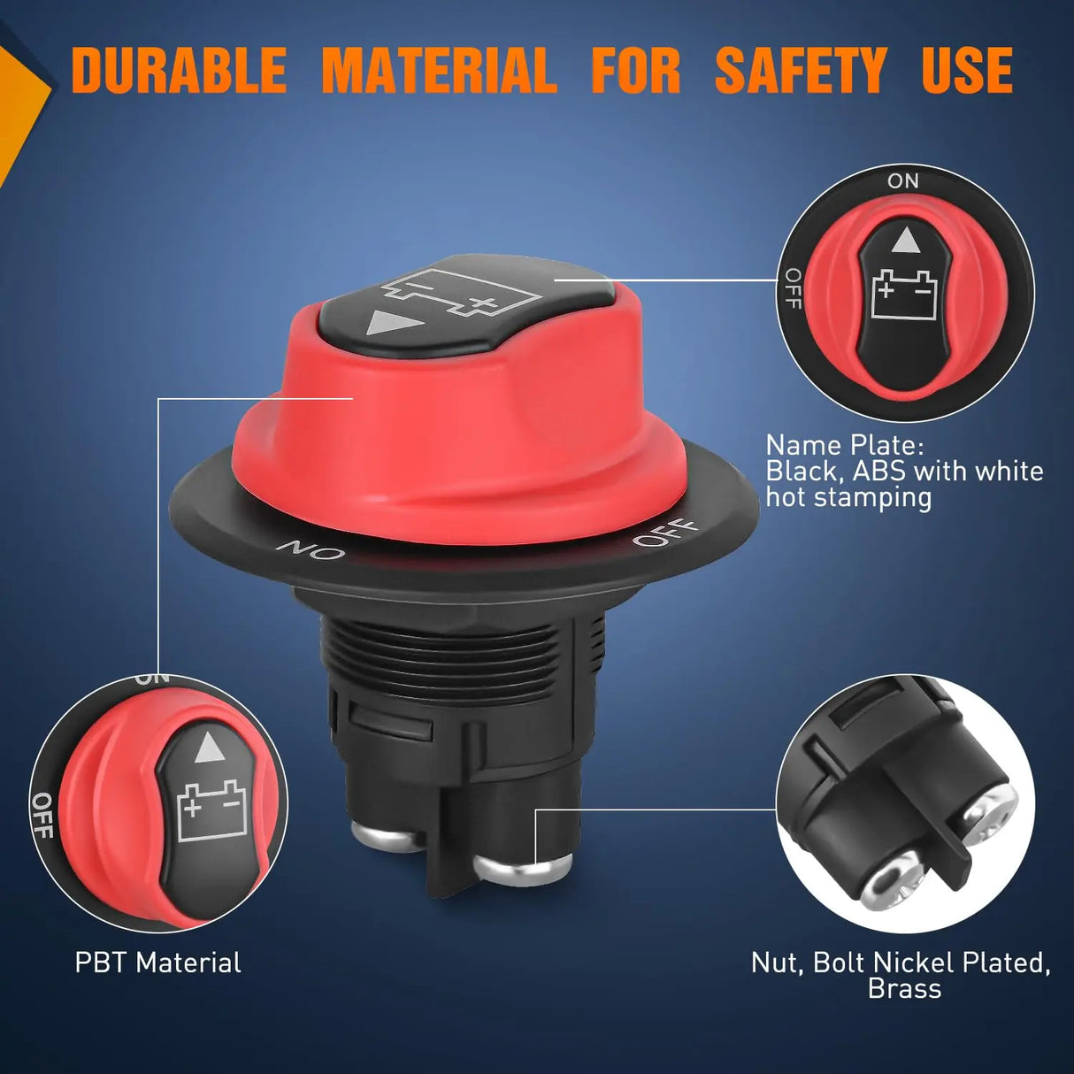 50A ON/OFF Disconnetc Battery Switch Nilight