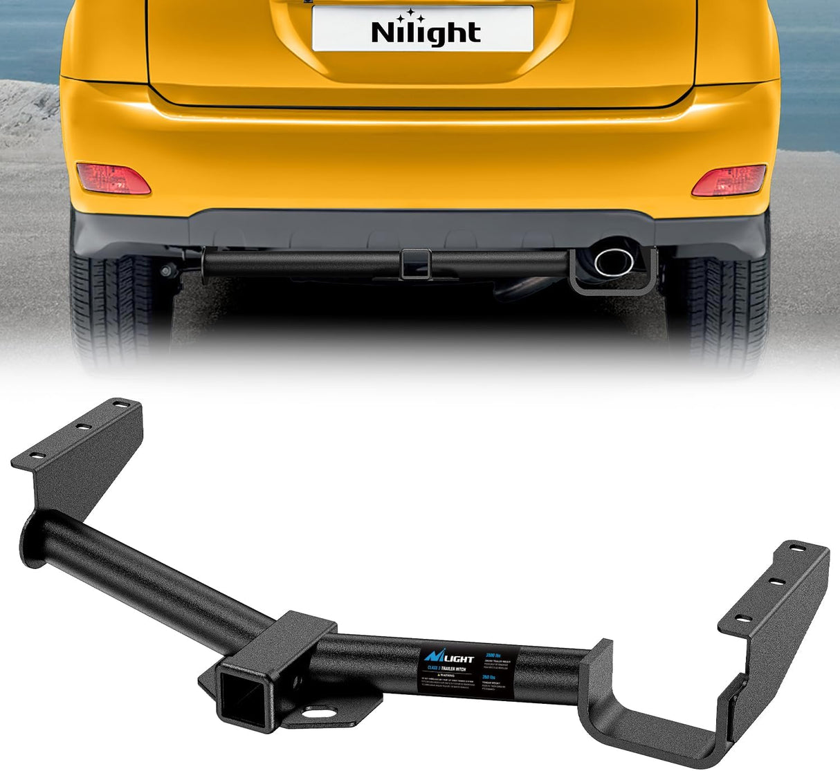 Class 3 Trailer Hitch 2 Inch Receiver for 2004-2007 Toyota Highlander; 2004-2006 Lexus RX330 ; Lexus RX400h 2006-2008; Lexus RX350 2007-2009; Multi-Fit Hitch Ball Mount Cargo Carrier Bike Rack