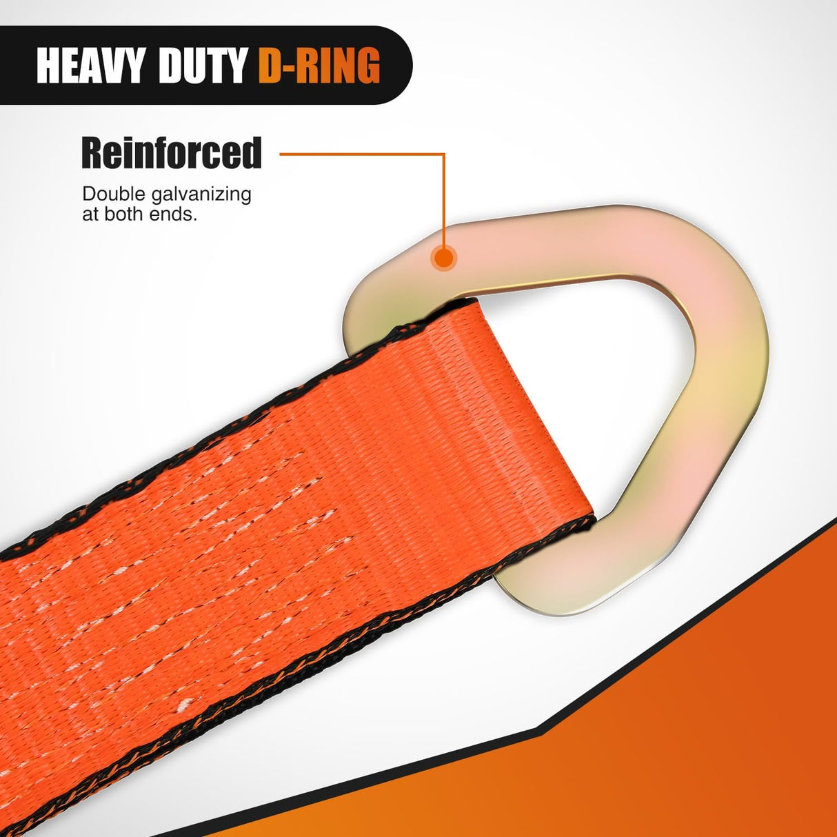 2in x 38in Axle Tie Down Straps 4PCS Nilight