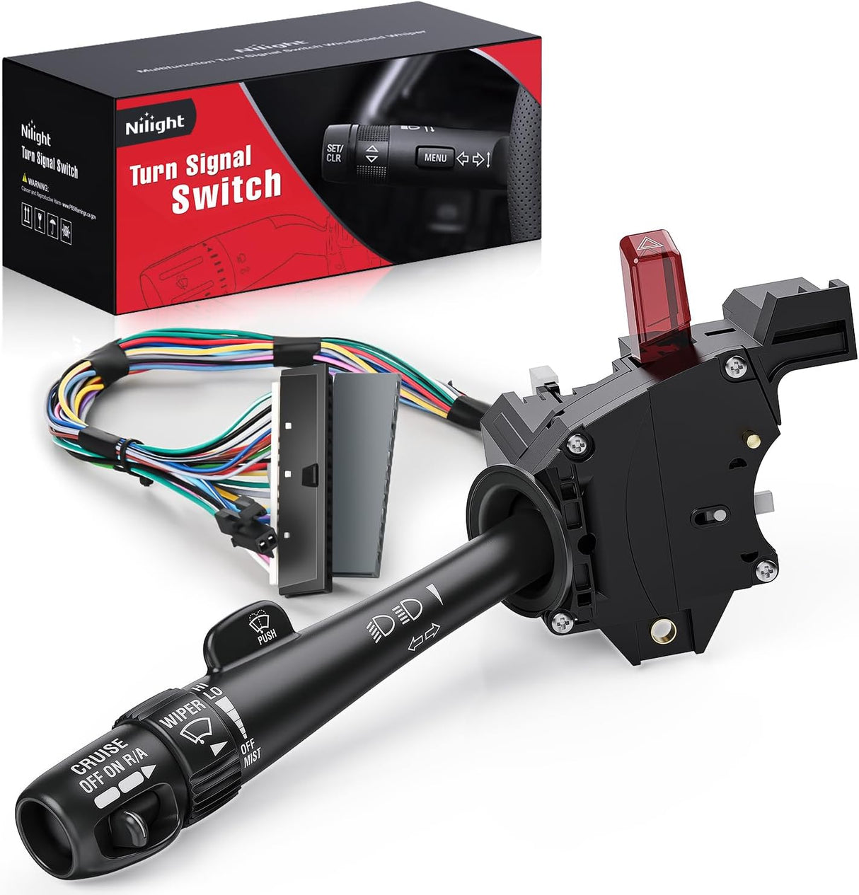 Turn Signal Switch Compatible with 1999 2000 2001 2002 Chevy Silverado 1500 2500 1999-2002 GMC Sierra 1500/2500 Yukon XL 1500 2002 Cadillac Escalade Windshield Wiper Switch