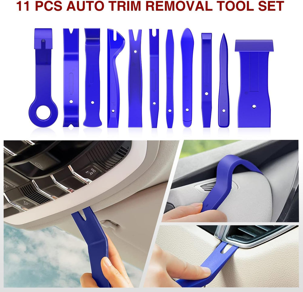 40 Pcs Auto Trim Removal Tool Set Blue Nilight