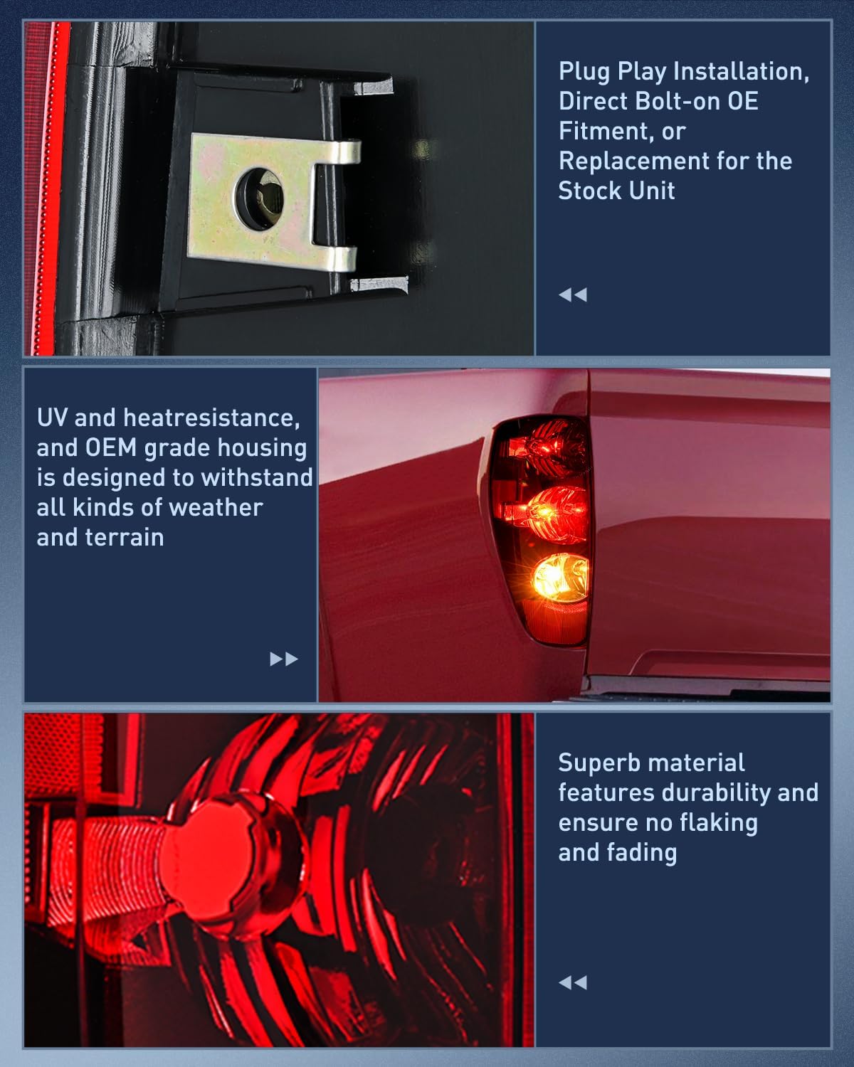 Taillight Assembly Compatible with 2004 2005 2009 2010 2011 2012 Colorado GMC Canyon 2006 2007 2008 Isuzu i280 i350 i290 i370 Rear Lamp OE Style Driver and Passenger Side Red Lens