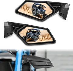 UTV Side Mirrors Universal Fit For 2017-2023 Can Am Maverick X3 & X3 Max X RS/DS/MR/Turbo/R/RR