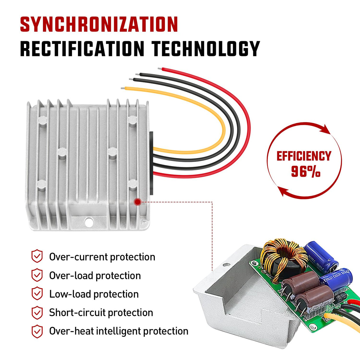 24V to 12V 20A 240W Voltage Converter Nilight