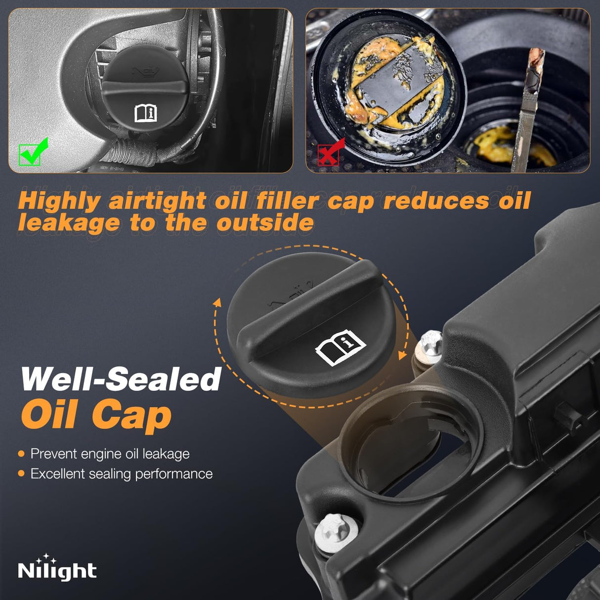 Engine Valve Cover for Cadillac ELR 2014 2015 2016, Buick Encore & chevy Trax 2013-2016 2017 2018 2019, for Chevy Cruze 2011-2019, Cruze Limited 2016, Sonic 2012-2019 (Bolts Included)