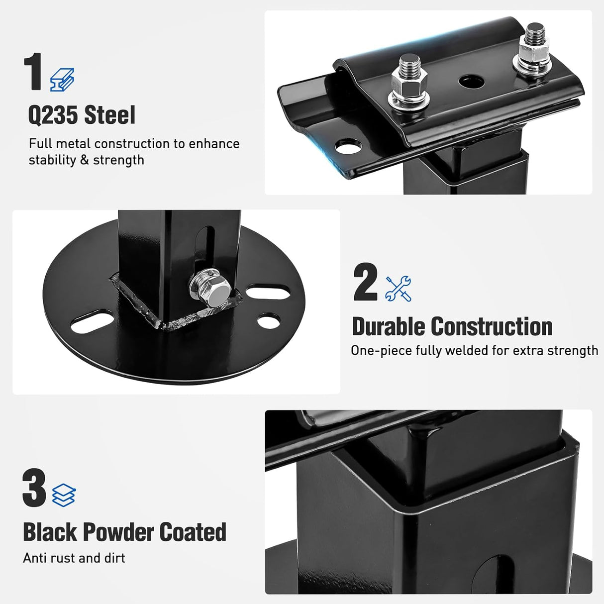Farm Jack Wheel Mount Bracket, Spare Tire Carrier for Off-Road Jack Recovery 4X4 4WD