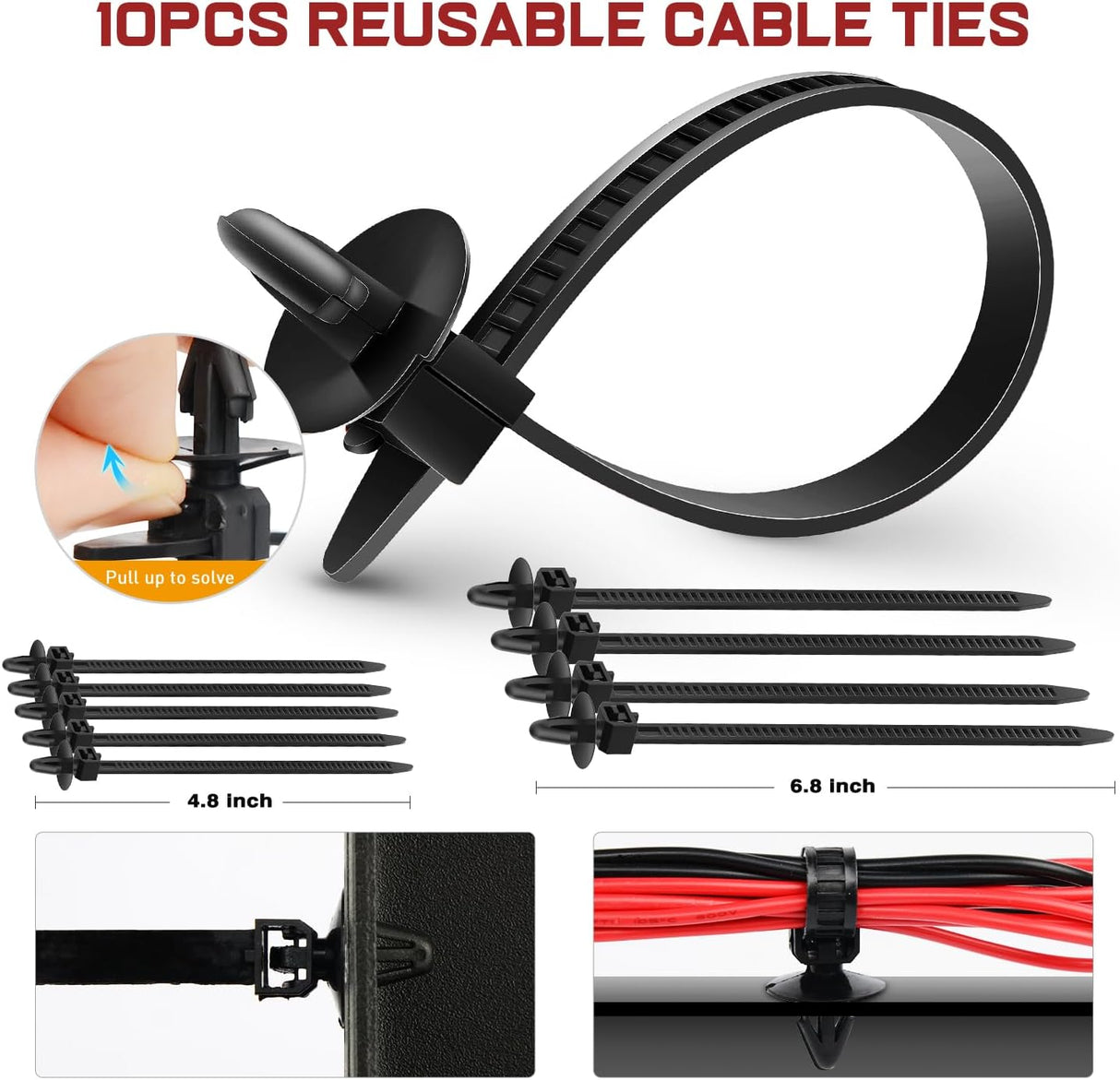 855Pcs Car Push Retainer Clips Auto Fasteners Kit Included 16 Sizes Nylon Bumper Fender Rivets Door Trim Panel Clips with 5 Fasteners Remover 10 Cable Ties for Toyota GM Ford Honda Chevy