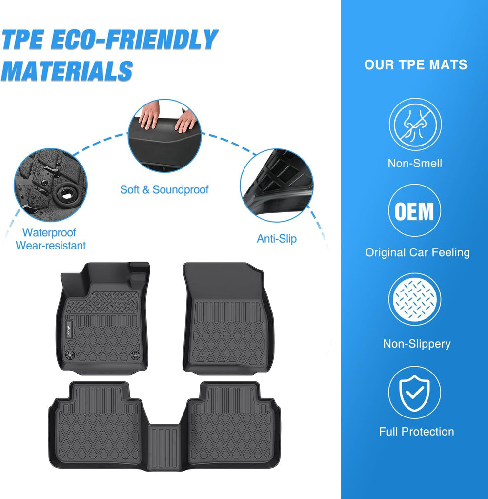 2023 2024 Honda Accord Include Hybrid TPE Floor Mats Nilight
