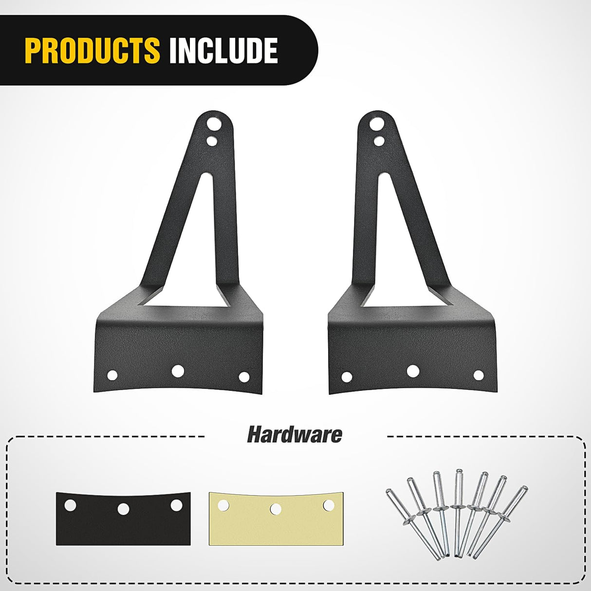 52 inch LED Light Bar Bracket Mounting Upper Windshield Roof Cab Brackets Compatible with Ford F250 F350 4WD 2WD 1999-2015