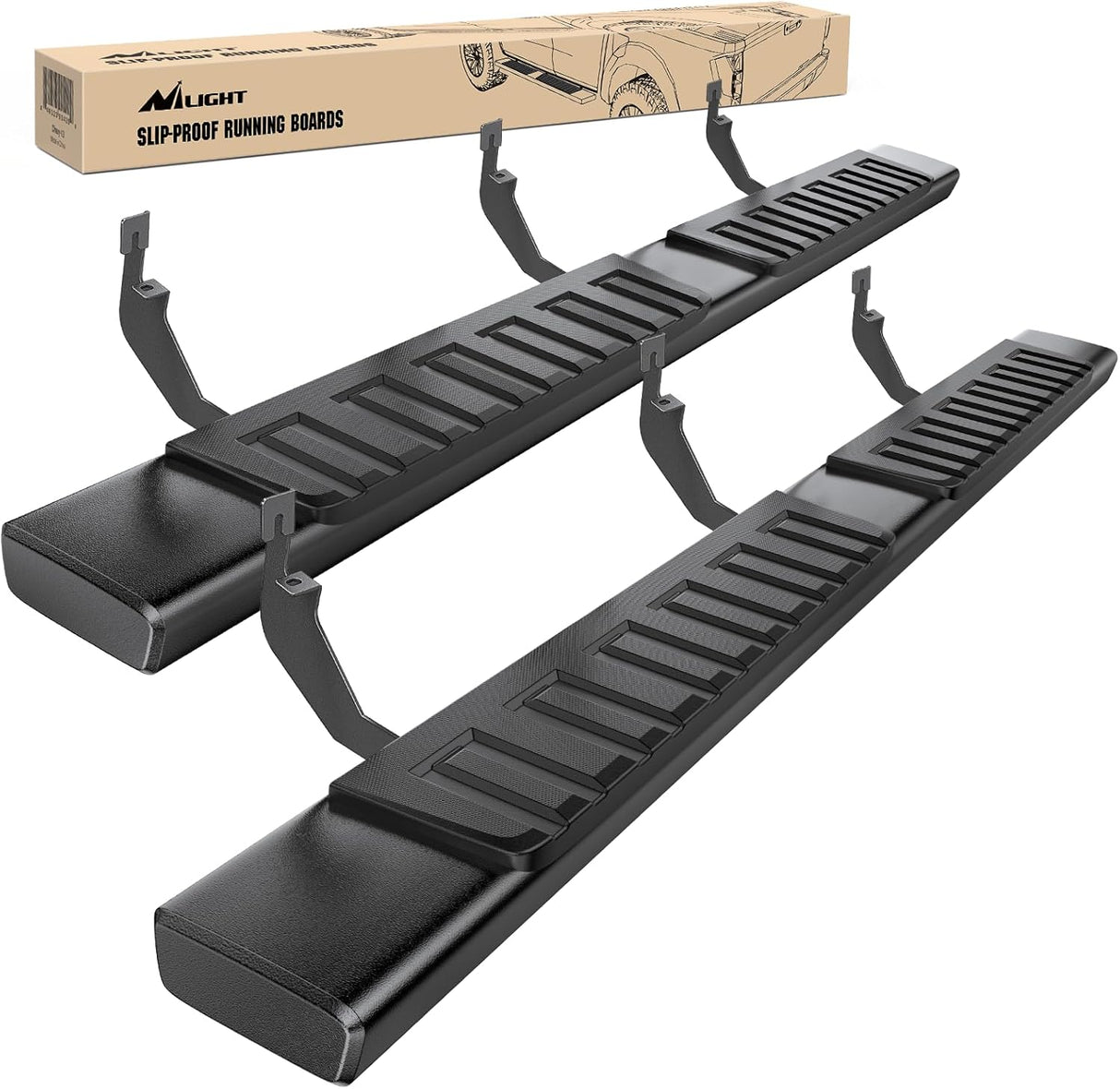 Running Boards for 2015-2025 Chevrolet Colorado/GMC Canyon Crew Cab 6 Inch Side Step Nerf Bars Black