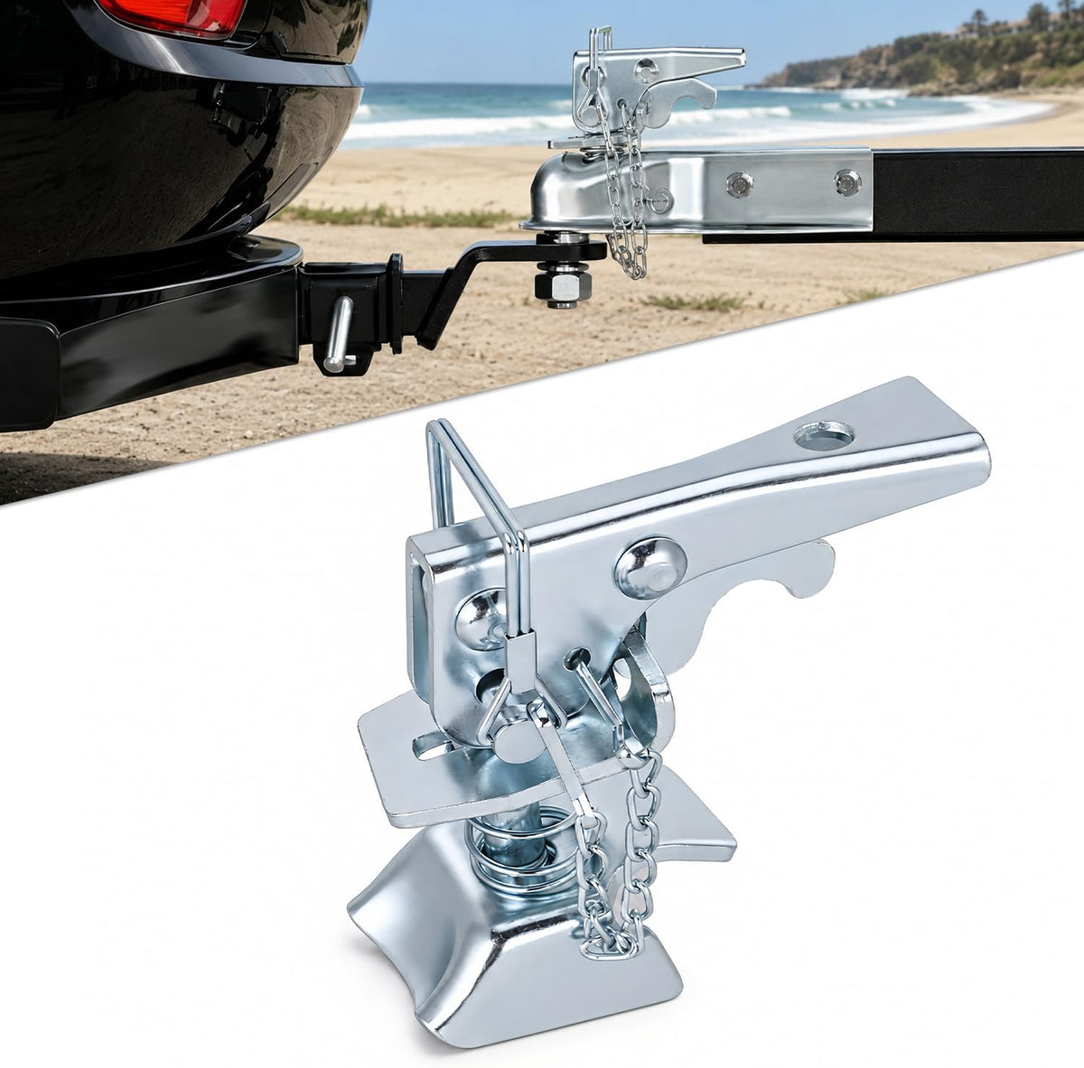 2 Inch Trailer Coupler Repair Kit with Chain 5000 lb Capacity Fit for Nilight Straight Trailer Coupler 3 Inch Channels