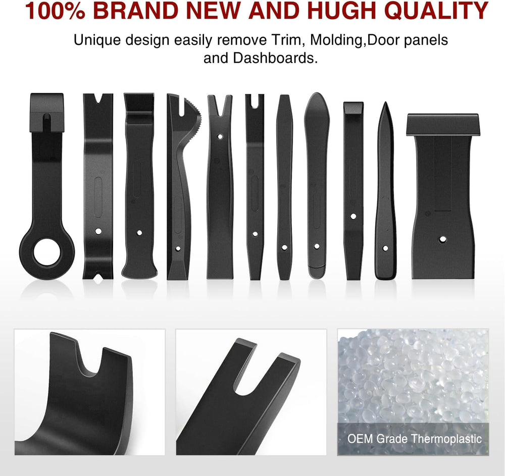 19 Pcs Auto Trim Removal Tool Set Black Nilight