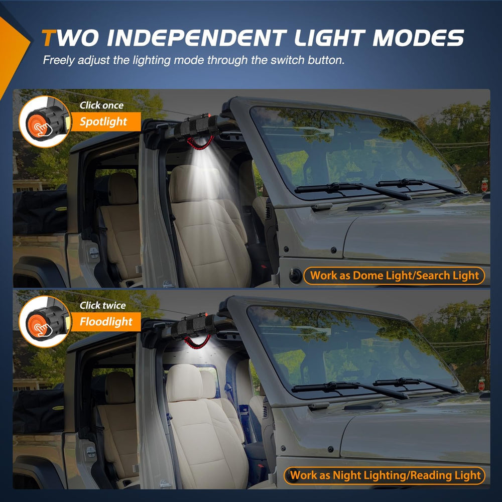Dome Light Spot Flood Combo Universal 2in-4in Roll Bar Mount Nilight