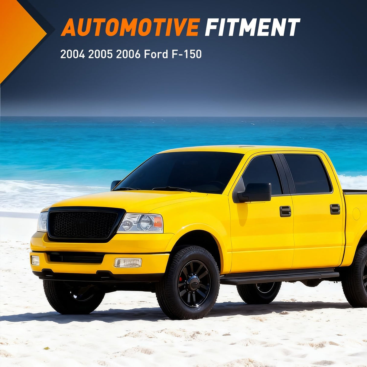 Fog Light Assembly Fog Lights Assembly Compatible with 2004 2005 2006 Ford F-150 F150 Left Driver and Right Passenger Side Clear Lens w/H10 12V 42W Bulbs