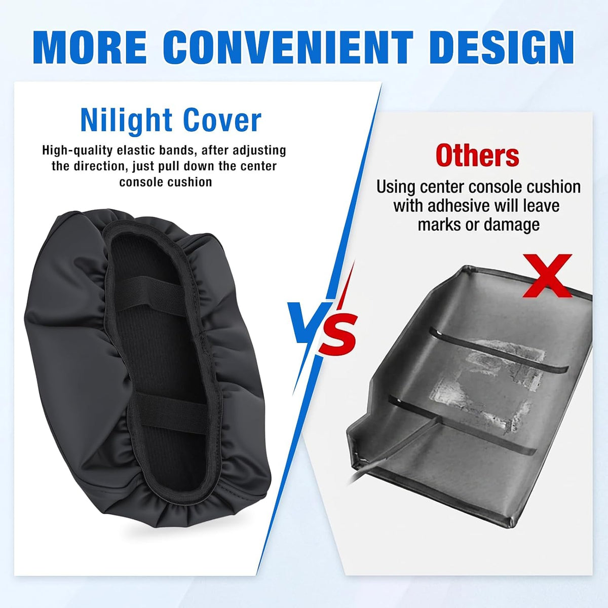 Center Console Cover for Honda CRV 2017-2022 Car Armrest Cushion | for CRV 2017 2018 2019 2020 2021 2022 Nappa Leather Armrest Cover for Car Waterproof Anti-Scratch Middle Arm Rest Pad, Black