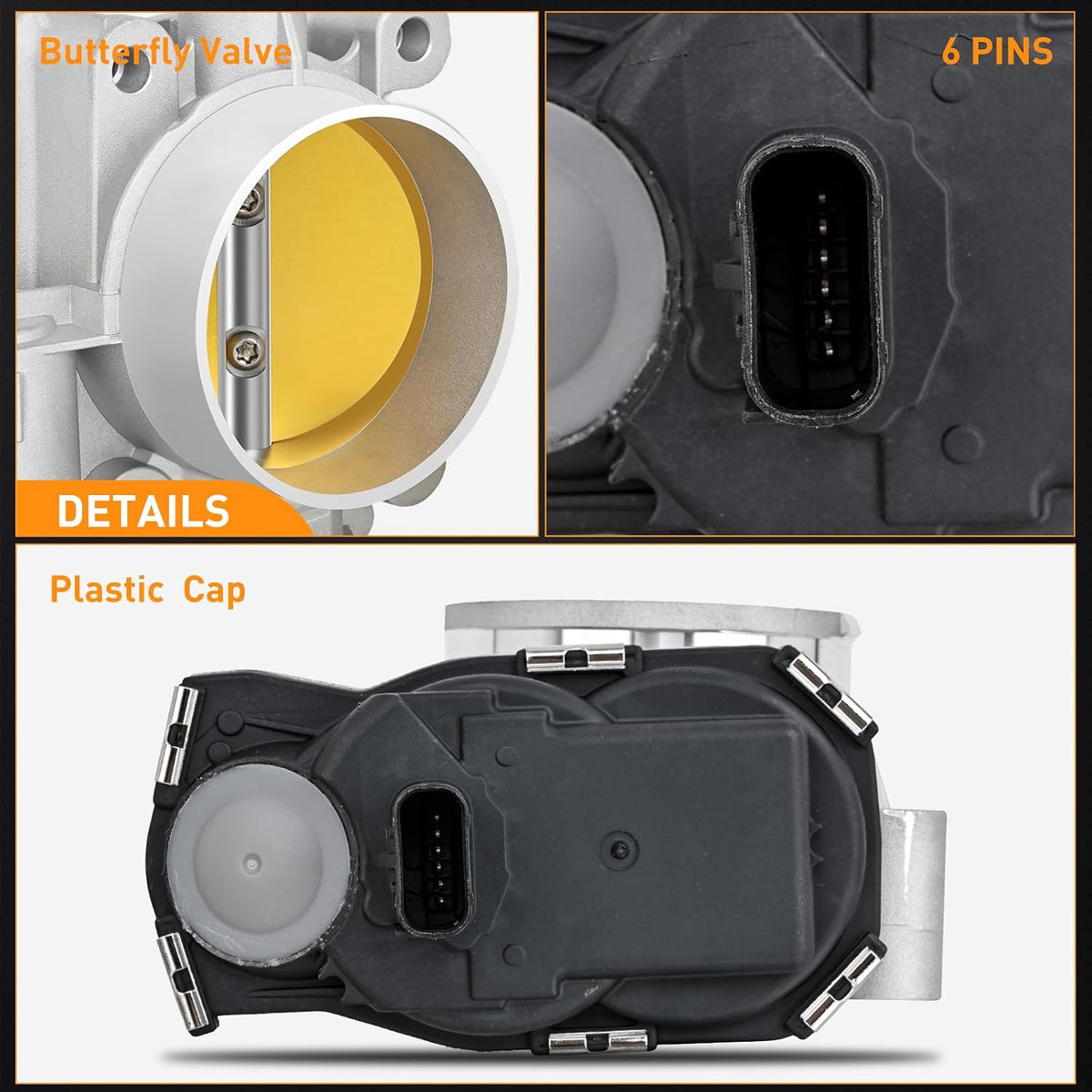 Throttle Body for Buick LaCrosse Chevy Captiva Equinox 2012-2017 | 12670834 12669146 OE-Spec Fitment, Precise Airflow Control, Stable Idle Response, Fit for L4 2.4L