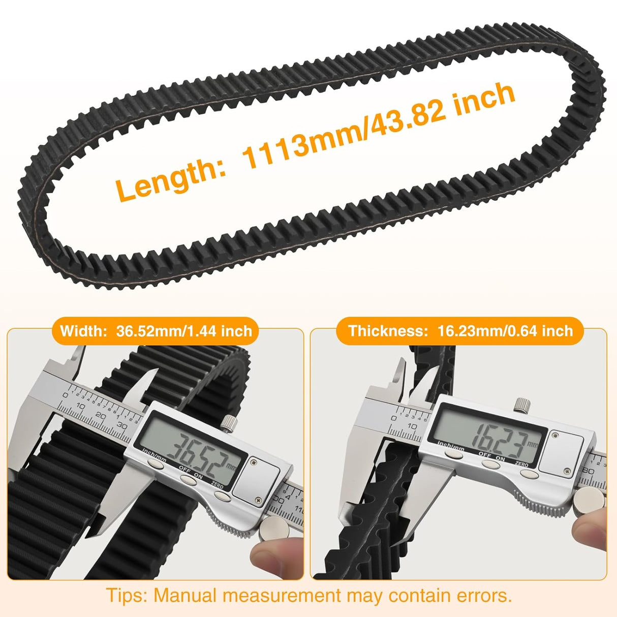 Drive Belt 3211186 for Polaris XP Belts Compatible with Polaris Ranger XP 1000 Crew XP 1000 RZR RS1 XP 4 Turbo Xpedition ADV Transmission Clutch Extreme Badass CVT Drive Belt Aramid, 1 Pack