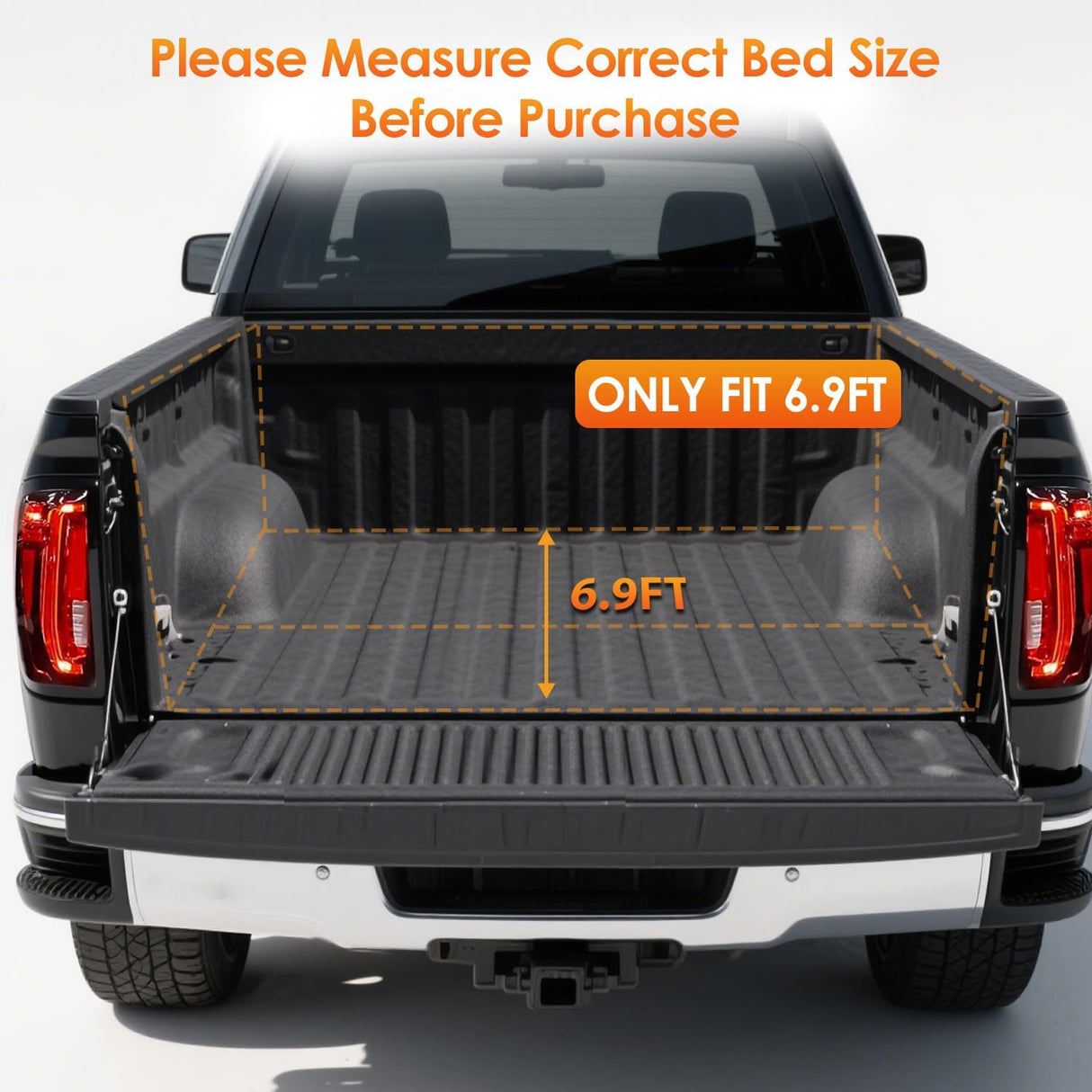 Soft Roll-Up Tonneau Cover Compatible with Chevy Silverado/GMC Sierra 2500 HD 3500 HD 2020-2026, 6.9ft Truck Bed Cover