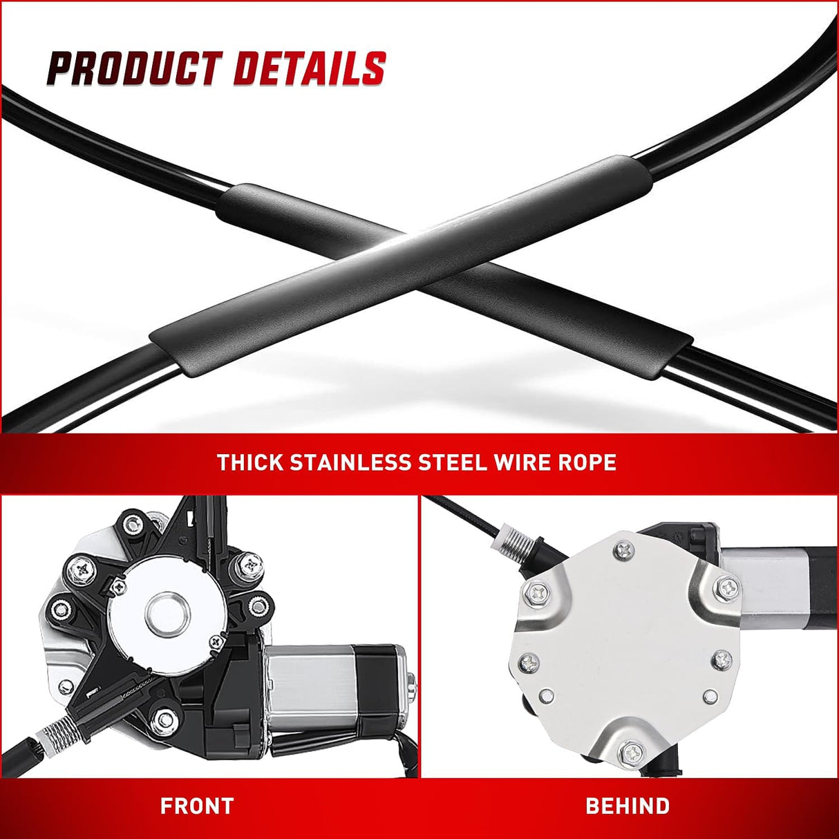 2006-2013 Chevrolet Impala 2014-2016 Impala Limited Rear Driver Side Power Window Regulator Nilight