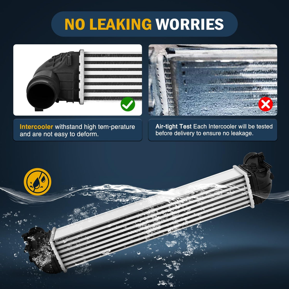 Intercooler Compatible with Chevrolet Cruze 2016 2017 2018 2019 Sedan/Hatchback 4-Door 1.4L L4 Aluminum Turbo Intercooler Charge Air Inter Cooler Replace 13356681,39116550,18088,96140,42853841