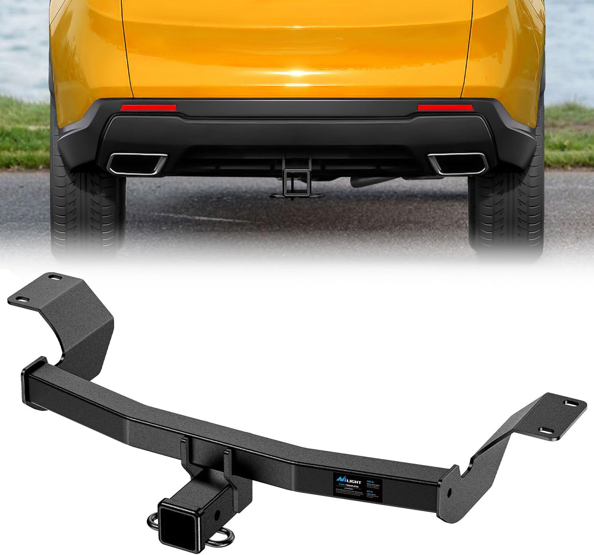 Class 3 Trailer Hitch Compatible with Honda CR-V 2017-2026, 2 Inch Receiver, Multi-Fit Tow Hitch for Ball Mount Cargo Carrier Bike Rack Tow Hook, Black Powder Coated