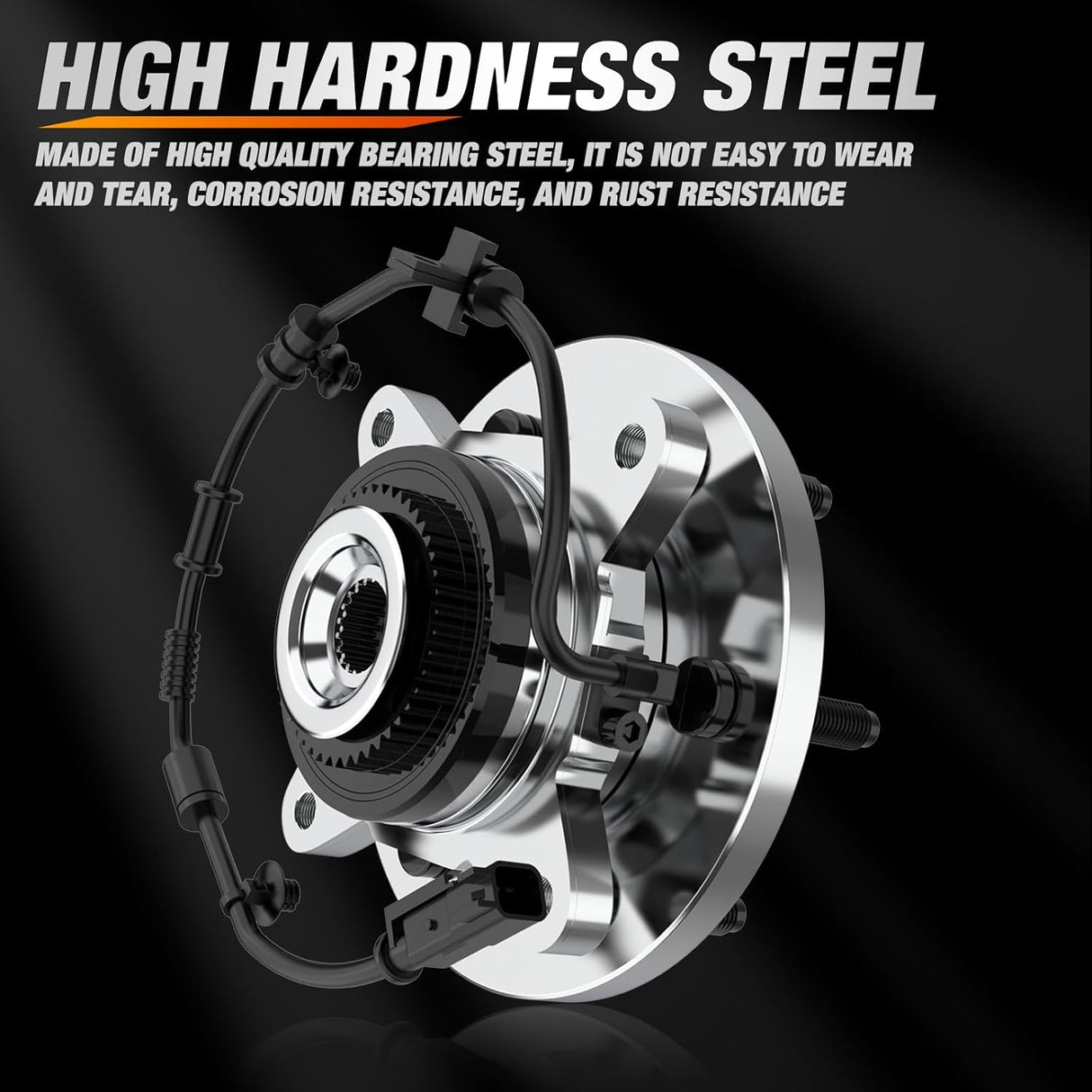 Front Wheel Bearing and Hub Assembly for Ford F-150 Ford Expedition Lincoln Navigator 2011 2012 2013 2014 4WD, 6 Lugs-515142 2Pack