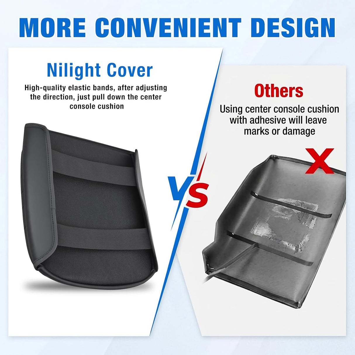 Center Console Cover Fit for Chevy GMC Silverado Sierra 2019-2026 | for Tahoe Yukon Suburban 2021-2026 Bucket Seat Accessories Middle Armrest Cover for Car Waterproof Leather Arm Rest Cushion