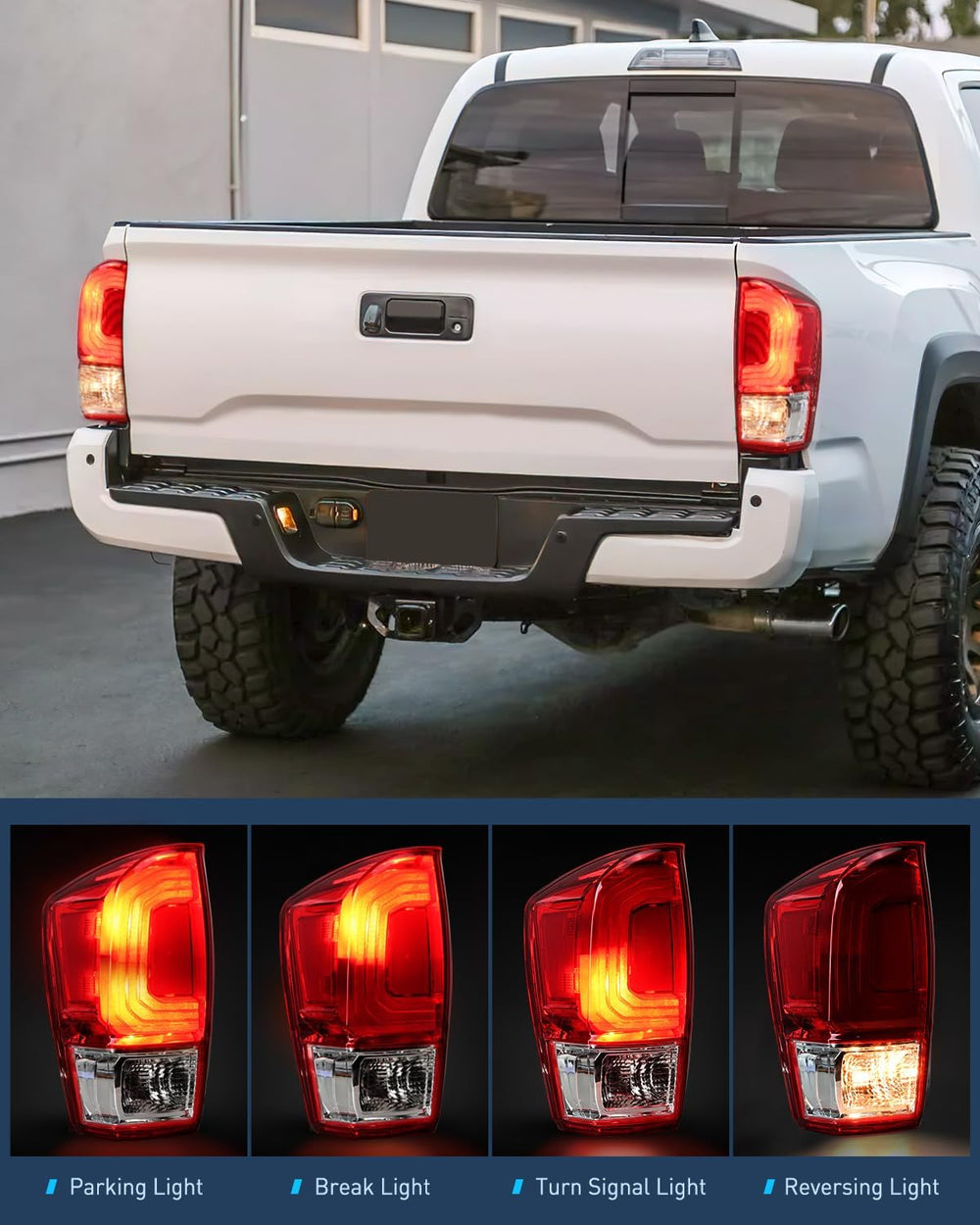 2016-2023 Toyota Tacoma Taillight Assembly Rear Lamp Replacement OE Style Driver Side Nilight