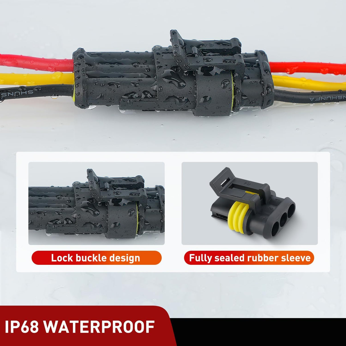 622PCS 1 2 3 4 5 6 Pin Electrical Connector Plug Male Female Terminal Wire Connector Nilight