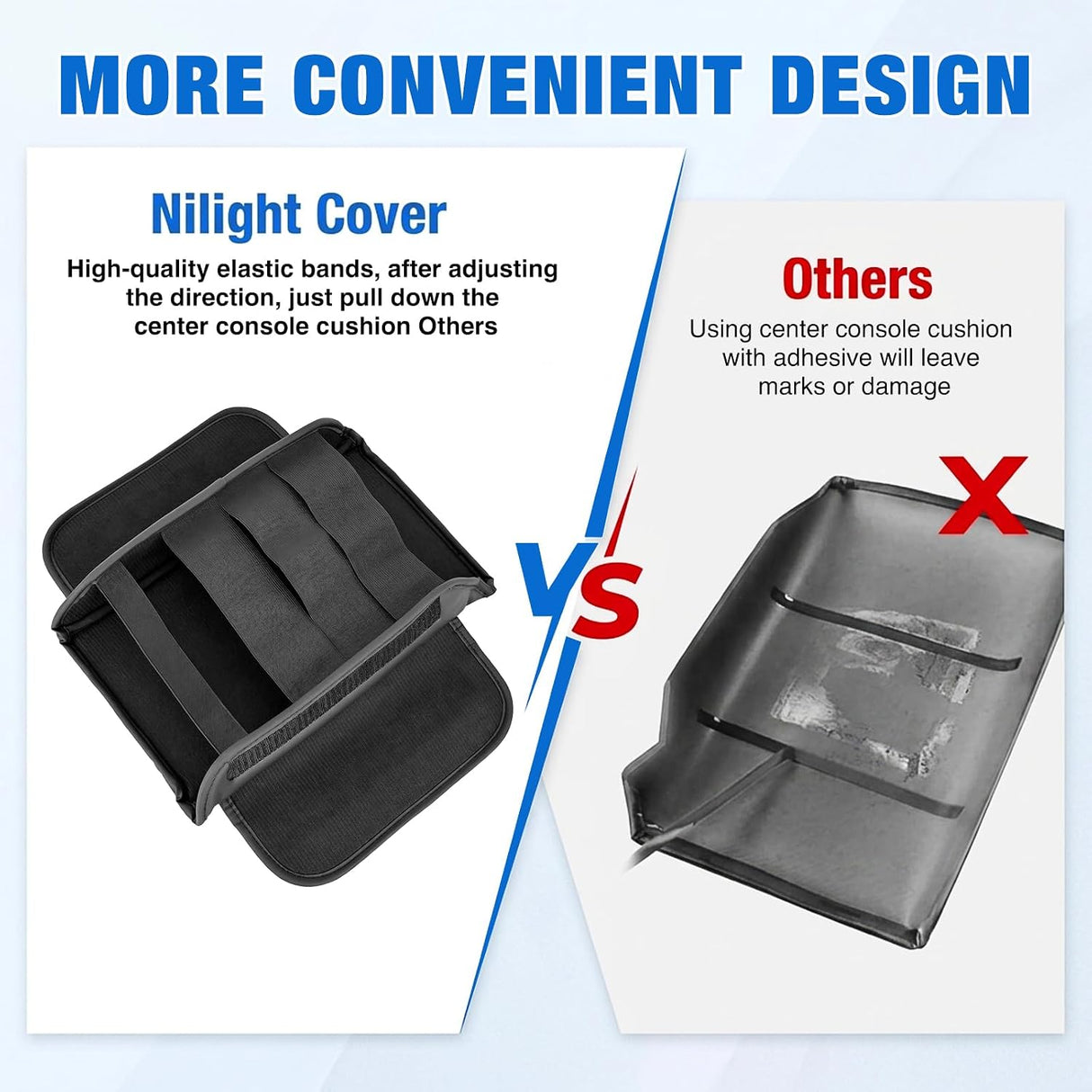 Center Console Cover for Ford Bronco 2021-2026 2/4-Door Armrest | Middle Armrest Cover for Car Accessories Waterproof Leather Arm Rest Cushion with Side Storage Pocket (Not for Bronco Sport)