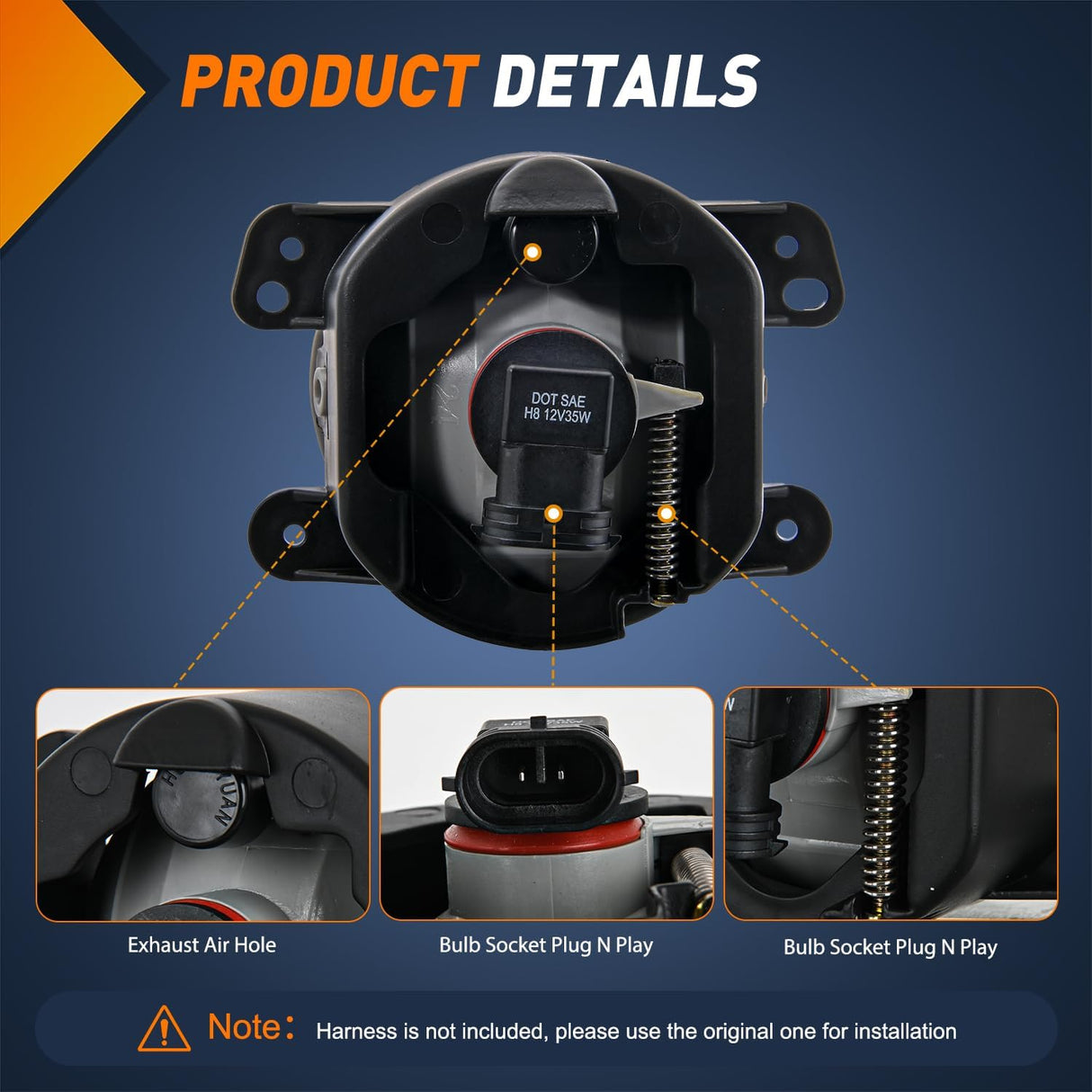 Fog Light Assembly Fog Lights Assembly Compatible with 2007 2008 2009 Jeep Wrangler 2005-2008 Dodge Magnum 2009 Journey 2006-2010 Chrysler PT Cruiser 2005-2010 300 Touring Models Smoke Lens