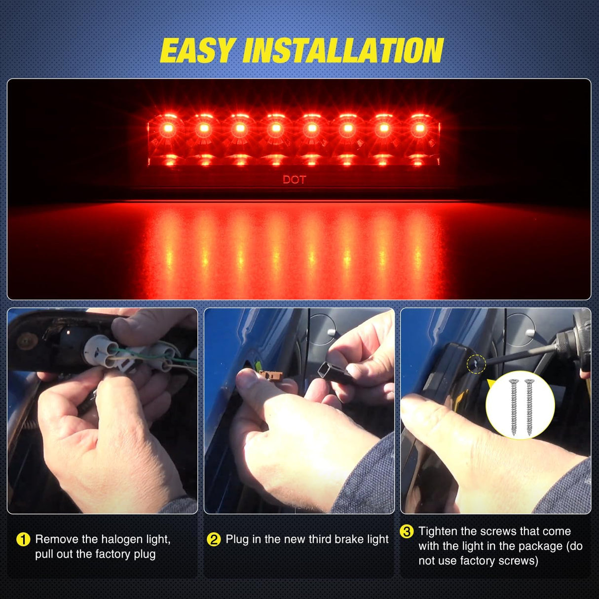 1995-2016 Toyota Tacoma Third Brake Light Nilight