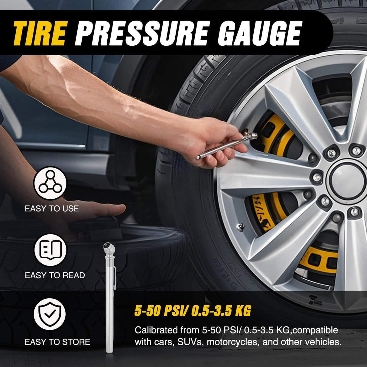 Car Emergency Kit with Jumper Cable Air Compressor Tire Repair Essential Tools First Aid Alligator Connector Electrical Kit for Travel Camping Outdoor Cars Truck SUV RV