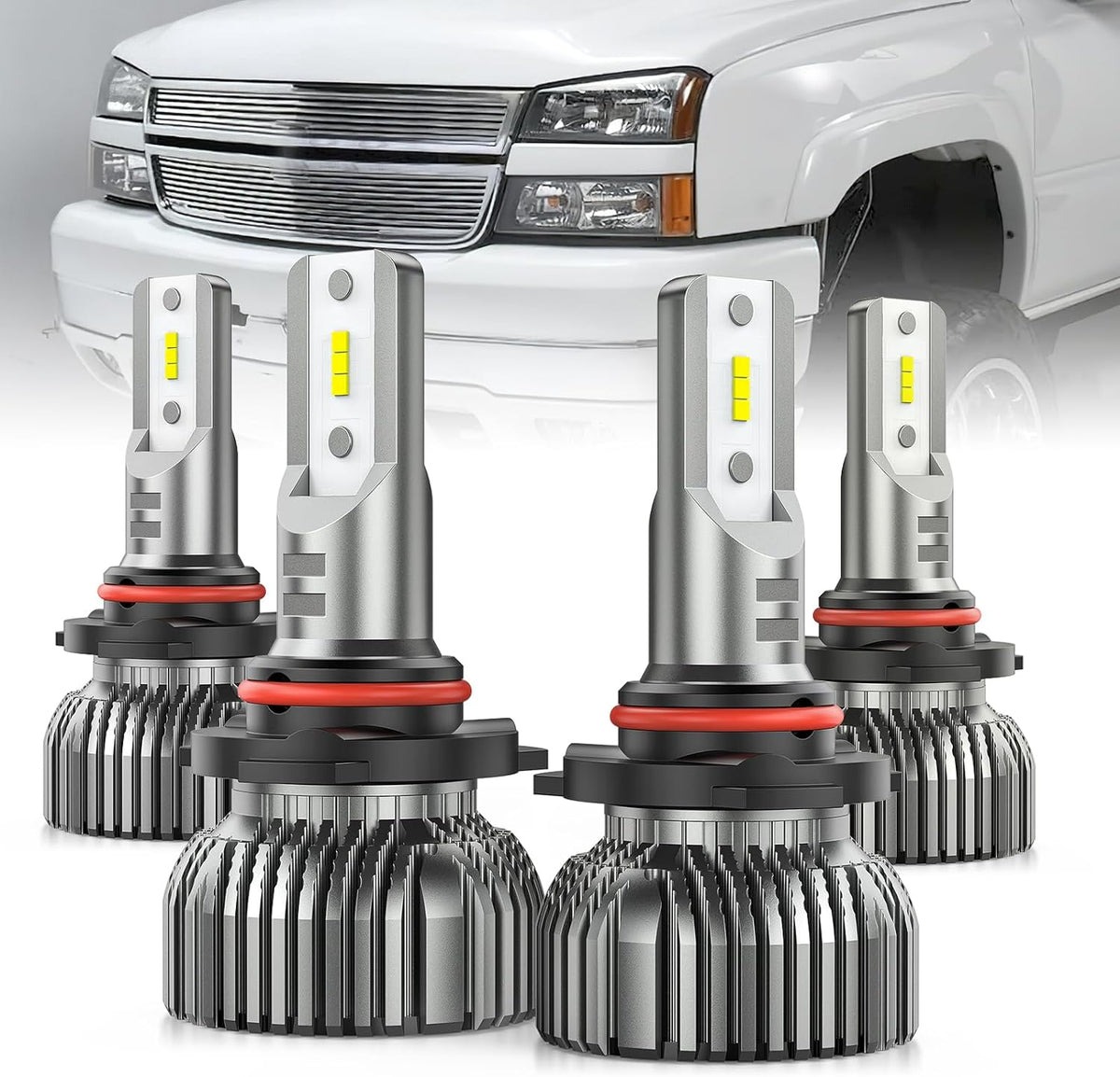 1999-2006 Chevy Silverado 1500 2500 3500 9005 9006 LED Headlight Bulbs