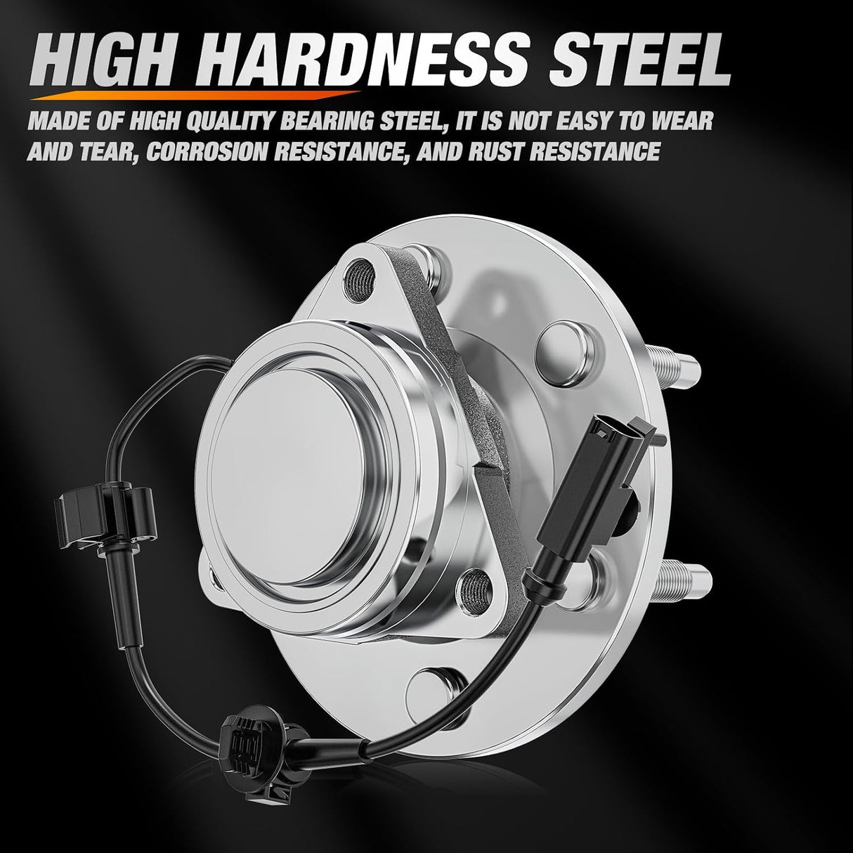 Front Wheel Hub and Bearing Assembly for 2007–2014 Chevy Tahoe Suburban 1500, 2007–2013 Silverado 1500 (New Body Style), GMC Yukon XL Sierra 1500, Cadillac Escalade ESV (2WD), 515097-2Pack