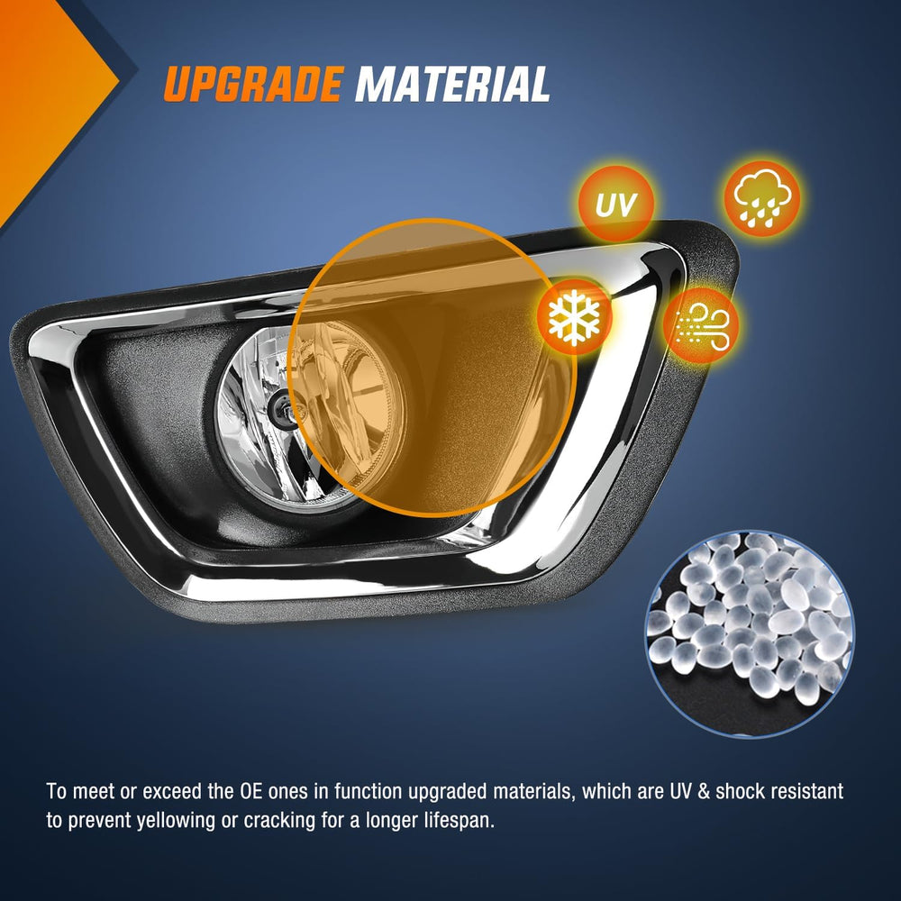 2015-2020 Chevy Colorado Fog Light Assembly 5202 Bulbs Clear Lens Nilight