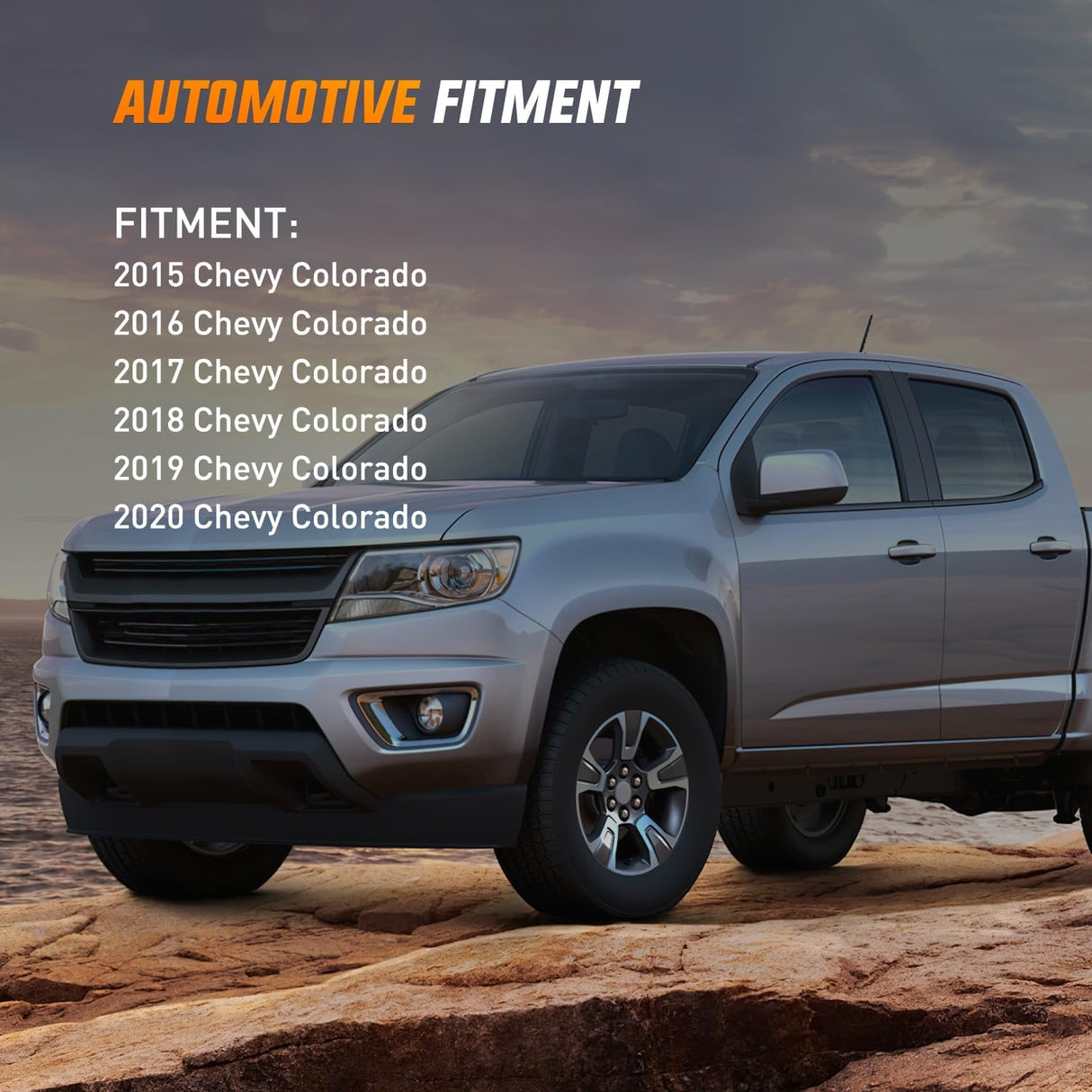 2015-2020 Chevy Colorado Fog Light Assembly 5202 Bulbs Clear Lens Nilight