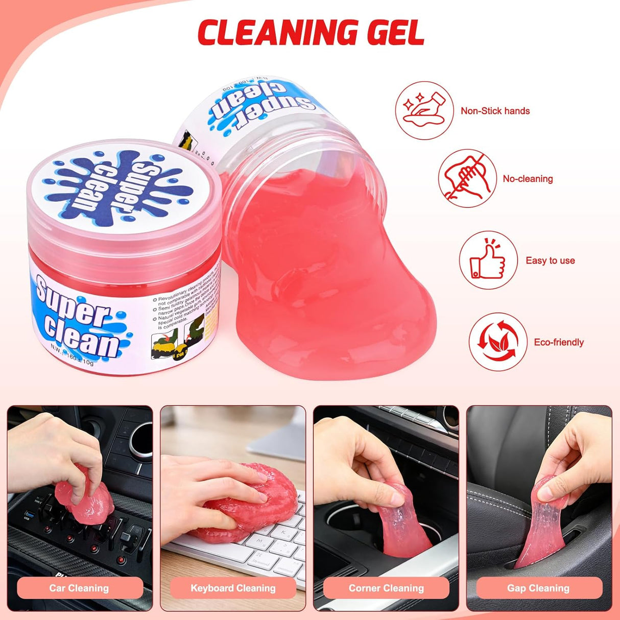 Automotive Tools 15PCS Car Detailing Kit Auto Cleaning Tools Wash Set with Storage Carry Bag Beginners Easy to Use for Interior Exterior Car Care Clean Windshield Dashboard Seat Air Vents Wheels Tires, Red