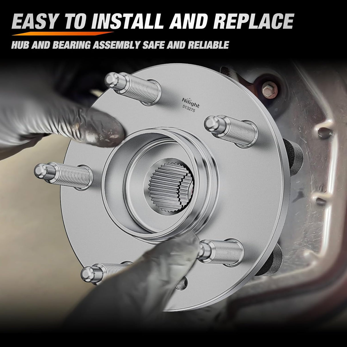 Front or Rear Wheel Bearing and Hub Assembly for Ford Taurus 2010–2019 (Not for SHO/Performance Package), Ford Flex 2009–2019, Lincoln MKT, Edge Rear 2011-2014, 513275-2Pack