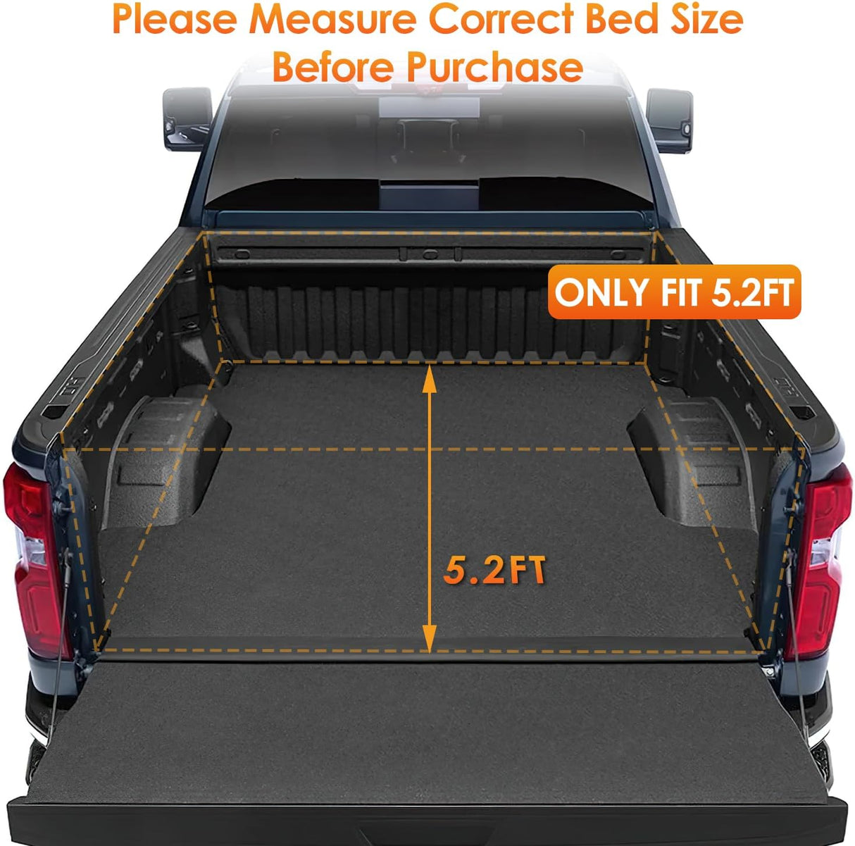 Soft Tri-fold Truck Bed Tonneau Cover Compatible with Chevy Colorado/GMC Canyon 2015-2026, 5.2ft