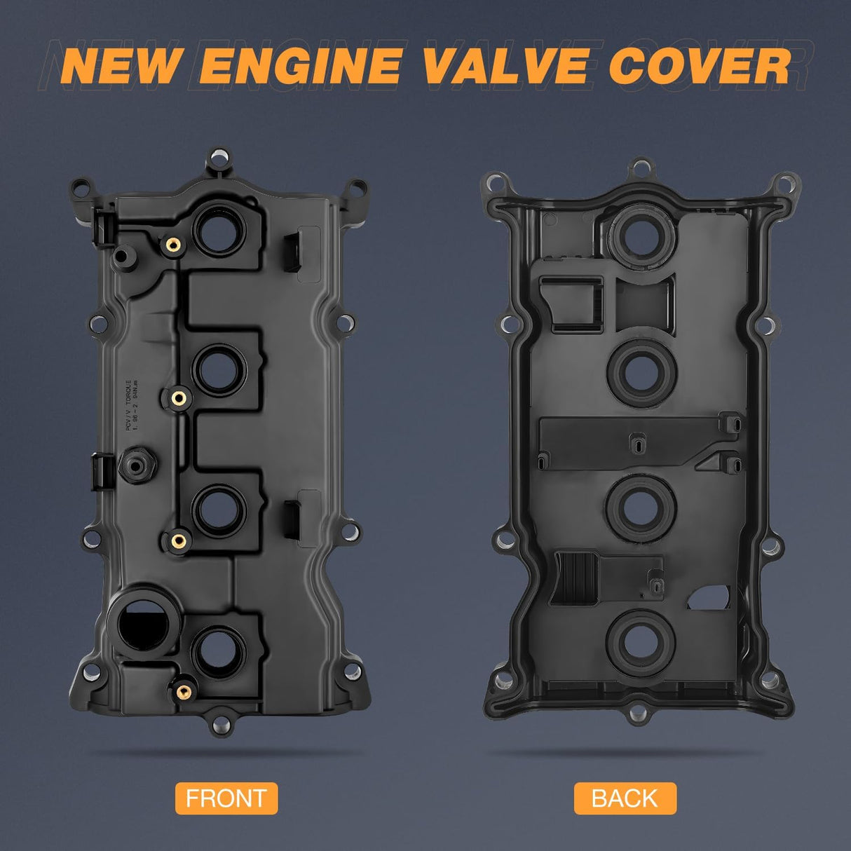 Engine Valve Cover for Nissan Altima 2014 2015 2016 2017, Rogue 2014-2016, Murano 2016, Pathfinder 2014, Valve Cover for QX60 Hybrid 2014 2015 2016 2017, 2.5L #132643KY0A (Bolts Included)