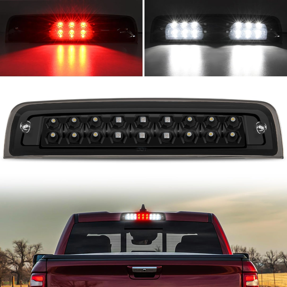 Accessories 2009-2017 Dodge Ram 1500 2500 2010-2017 RAM 3500 Third Brake Light