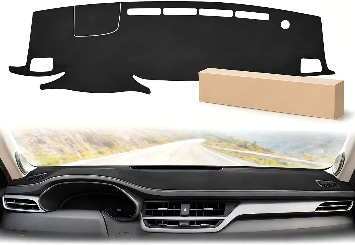 Dash Cover for Toyota Highlander 2020-2023, Custom Fit Suede Mat | Non-Slip Backing, Reduce Sun Glare and Protect the Dashboard from UV Exposure