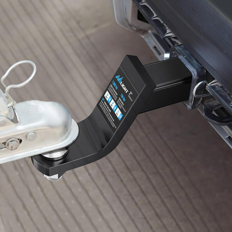 Trailer Hitch Ball Mount with 5/8in Hitch Pin Clip Fits 2in Receiver Square 7500 lbs 4in Drop 3in Rise Nilight