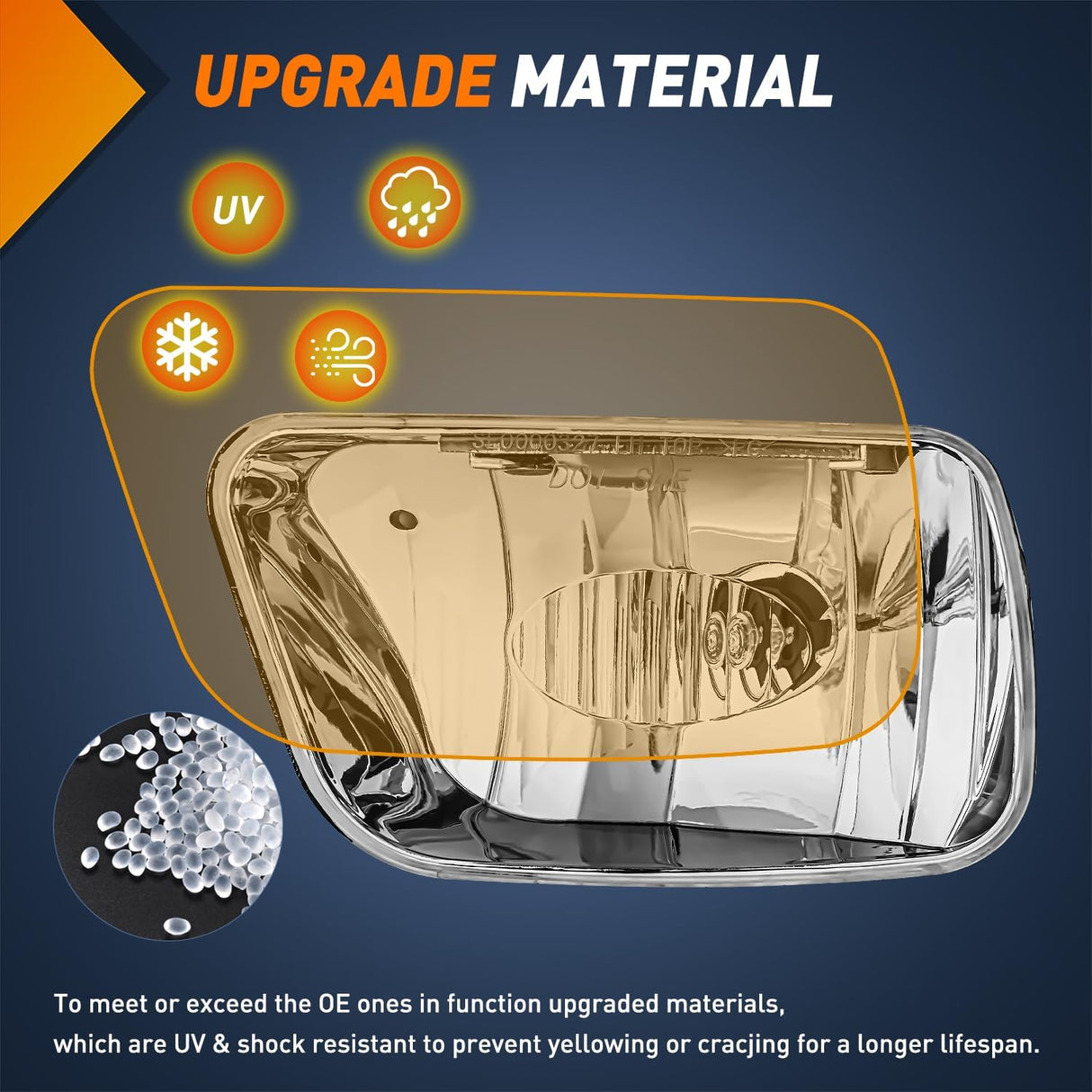 Fog Light Assembly Fog Lights Assembly Compatible with 2002 2003 2004 2005 2006 2007 2008 2009 Chevy Trailblazer 2003-2008 Isuzu Ascender Bumper Lights w/12V 27W Bulbs (NOT Fit 2007-2009 TRAILBLAZER SS Models)